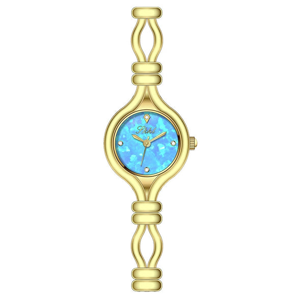 Wholesale Female Bracelet Watch Alloy Mineral Reinforced Glass Mirror Round Medieval Style
