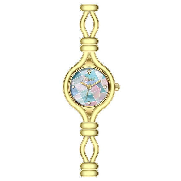 Wholesale Female Bracelet Watch Alloy Mineral Reinforced Glass Mirror Round Medieval Style