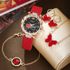Wholesale Female Casual Retro Watch With Imitation Leather Strap Alloy Case Round Dial And Metal Buckle