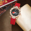 Wholesale Female Casual Retro Watch With Imitation Leather Strap Alloy Case Round Dial And Metal Buckle