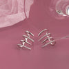 Wholesale Female Earrings S925 Sterling Silver With Arc Microinlaid Zircon