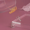 Wholesale Female Earrings S925 Sterling Silver With Arc Microinlaid Zircon