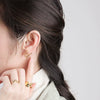 Wholesale Female Earrings S925 Sterling Silver With Arc Microinlaid Zircon