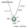 Wholesale Female Ferris Wheel Geometric Stainless Steel Enamel Glaze Shell Electroplated Pendant Clavicle Necklace