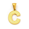 Wholesale Female Gold Electroplated Titanium Steel Pendant With Letter Number Text Design