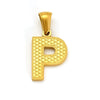 Wholesale Female Gold Electroplated Titanium Steel Pendant With Letter Number Text Design