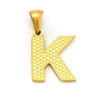 Wholesale Female Gold Electroplated Titanium Steel Pendant With Letter Number Text Design