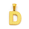 Wholesale Female Gold Electroplated Titanium Steel Pendant With Letter Number Text Design
