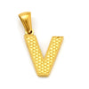 Wholesale Female Gold Electroplated Titanium Steel Pendant With Letter Number Text Design