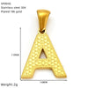 Wholesale Female Gold Electroplated Titanium Steel Pendant With Letter Number Text Design