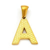 Wholesale Female Gold Electroplated Titanium Steel Pendant With Letter Number Text Design