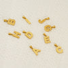 Wholesale Female Gold Electroplated Titanium Steel Pendant With Letter Number Text Design