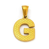 Wholesale Female Gold Electroplated Titanium Steel Pendant With Letter Number Text Design