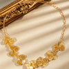 Wholesale Female Gold Zinc Alloy Flower Waist Chain Fashionable Versatile Dress Waist Accessory