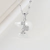 Wholesale Female Gourd Clavicle Chain Necklace 925 Sterling Silver With Hetian Jade Gourd Pendant Electroplated