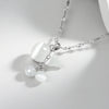 Wholesale Female Gourd Clavicle Chain Necklace 925 Sterling Silver With Hetian Jade Gourd Pendant Electroplated