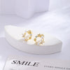 Wholesale Female Jewelry Copper Flower And Butterfly Earrings With Electroplating