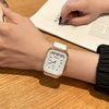 Wholesale Female Leisure Rectangular Quartz Watch With Alloy Case And Silicone Band