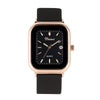 Wholesale Female Leisure Rectangular Quartz Watch With Alloy Case And Silicone Band