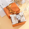 Wholesale Female Medieval Retro Gift Set With Alloy Belt Watch And Bracelet Oval Dial