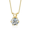 Wholesale Female Necklace Moissanite S925 Sterling Silver Geometric Light Luxury Style