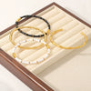 Wholesale Female Open C Shaped Titanium Steel And Stainless Steel Bamboo Bracelet With Electroplating Treatment