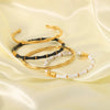 Wholesale Female Open C Shaped Titanium Steel And Stainless Steel Bamboo Bracelet With Electroplating Treatment