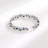 Wholesale Female Retro Geometric Copper Zircon Ring With Electroplating