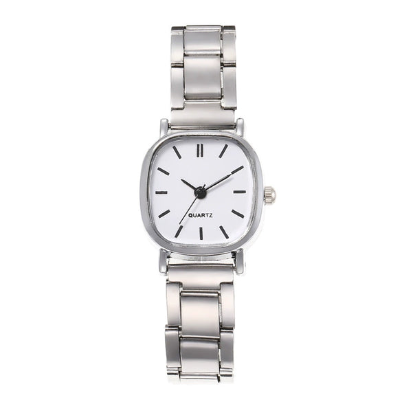 Wholesale Female Retro Square Compact Simple Popular Ins Style Steel Band Quartz Watch
