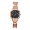 Wholesale Female Retro Square Compact Simple Popular Ins Style Steel Band Quartz Watch