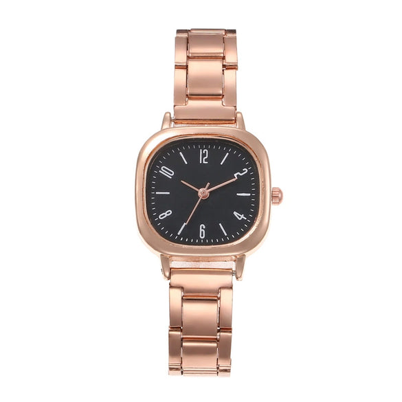 Wholesale Female Retro Square Compact Simple Popular Ins Style Steel Band Quartz Watch