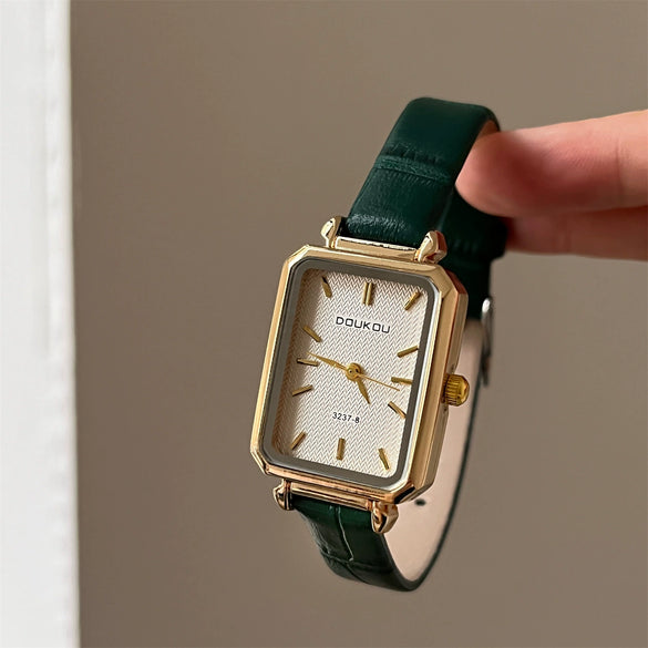 Wholesale Female Student Belt Watch Alloy Rectangle Pin Buckle Style Simple Fashion Elegant