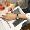 Wholesale Female Student Casual Retro Genuine And Imitation Leather Round Dial Quartz Watch With Alloy Case And Stainless Steel Clasp