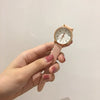 Wholesale Female Student Casual Retro Genuine And Imitation Leather Round Dial Quartz Watch With Alloy Case And Stainless Steel Clasp