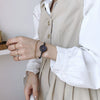 Wholesale Female Student Small Fresh Bracelet Watch Alloy Material Round Dial Printed Logo Literary Retro Style