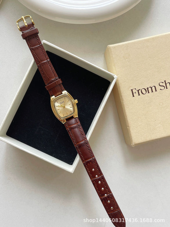 Wholesale Female Student Watch Metal Antique Style Simple Retro Allmatch