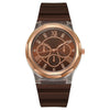 Wholesale Female Students' Fashion Silicone Watch With Rhinestones Round Dial And Sapphire Crystal Glass Mirror Luxury Leisure Style