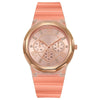 Wholesale Female Students' Fashion Silicone Watch With Rhinestones Round Dial And Sapphire Crystal Glass Mirror Luxury Leisure Style