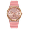 Wholesale Female Students' Fashion Silicone Watch With Rhinestones Round Dial And Sapphire Crystal Glass Mirror Luxury Leisure Style