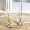 Wholesale Female Sweet Geometric Copper And Titanium Steel Necklace With Real Gold Plating And Enhanced Color Retention