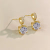 Wholesale Female Sweet Geometric Copper And Titanium Steel Necklace With Real Gold Plating And Enhanced Color Retention