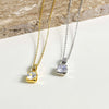 Wholesale Female Sweet Geometric Copper And Titanium Steel Necklace With Real Gold Plating And Enhanced Color Retention
