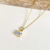 Wholesale Female Sweet Geometric Copper And Titanium Steel Necklace With Real Gold Plating And Enhanced Color Retention