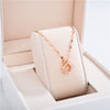 Wholesale Female Titanium Steel Clover Pendant Necklace With Geometric Pattern And Electroplating Treatment Twist Chain