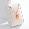 Wholesale Female Titanium Steel Clover Pendant Necklace With Geometric Pattern And Electroplating Treatment Twist Chain