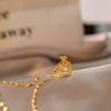 Wholesale Female Titanium Steel Clover Pendant Necklace With Geometric Pattern And Electroplating Treatment Twist Chain