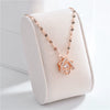 Wholesale Female Titanium Steel Clover Pendant Necklace With Geometric Pattern And Electroplating Treatment Twist Chain