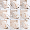 Wholesale Female Titanium Steel Clover Pendant Necklace With Geometric Pattern And Electroplating Treatment Twist Chain