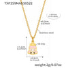 Wholesale Ferris Wheel Cartoon Girl Princess Design Stainless Steel And Titanium Steel Electroplated Jewelry Set For Children And Unisex
