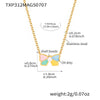 Wholesale Ferris Wheel Colorful Oil Dripping Bow Kids Jewelry Set Stainless Steel Enamel Glaze Geometric Electroplating